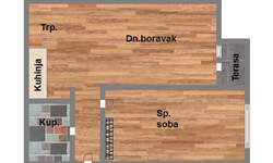 Dvosoban stan, Novi Sad, prodaja, 45m2, 116850e, id1156386